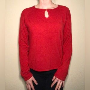 Vintage red Kathie Lee Long sleeve